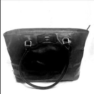 Kate spade tote in black and gold